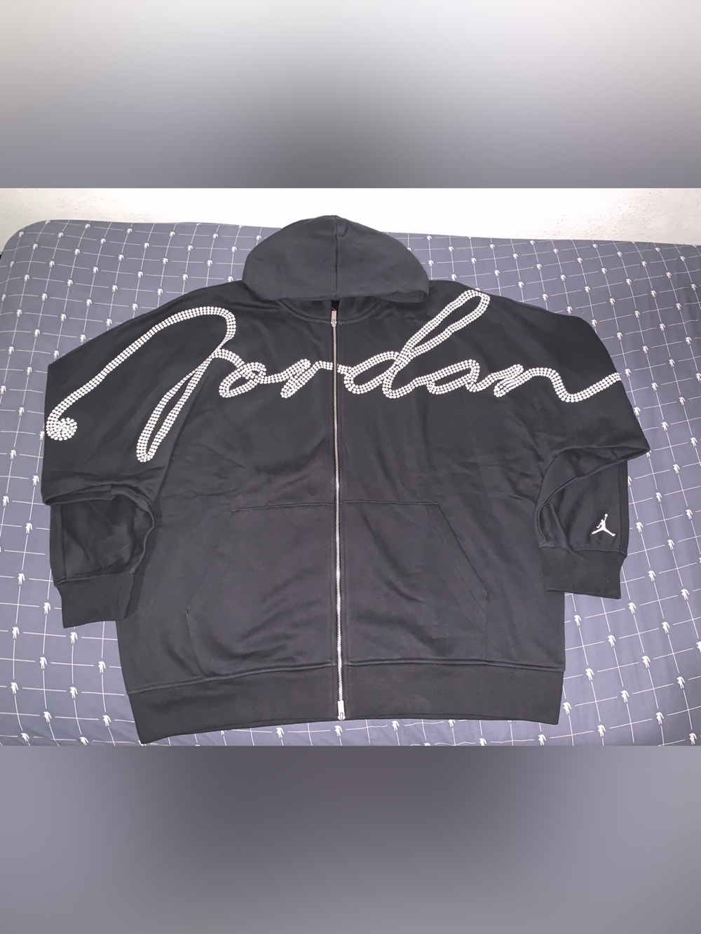 Air Jordan MVP Full-Zip Fleece Hoodie Black HF9295-045 Size: XXL
